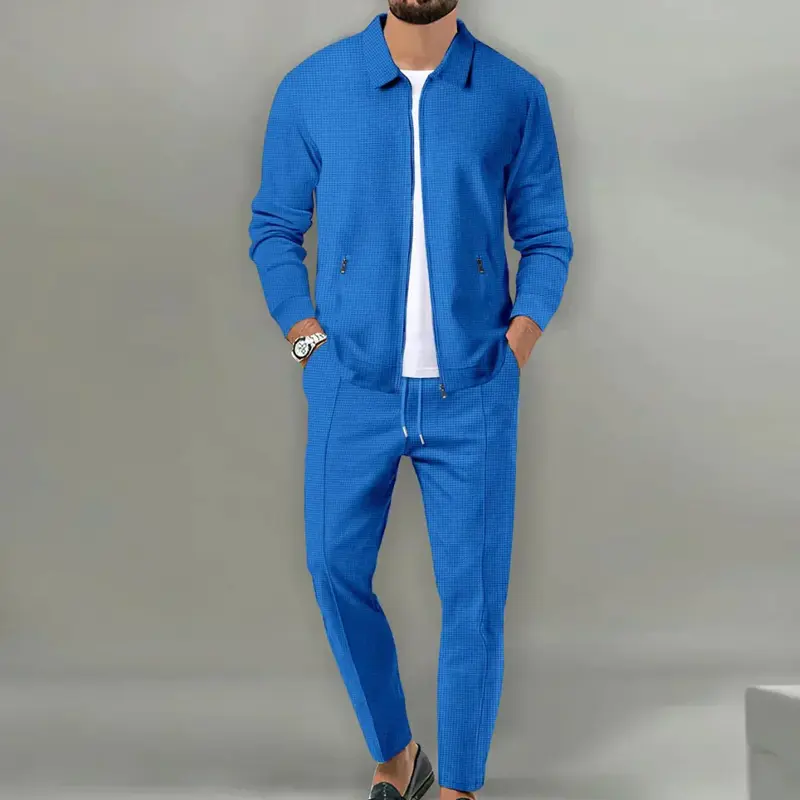 Herbstliches Zweiteiliges Set mit Blazer und Klassischer Hose - Leo