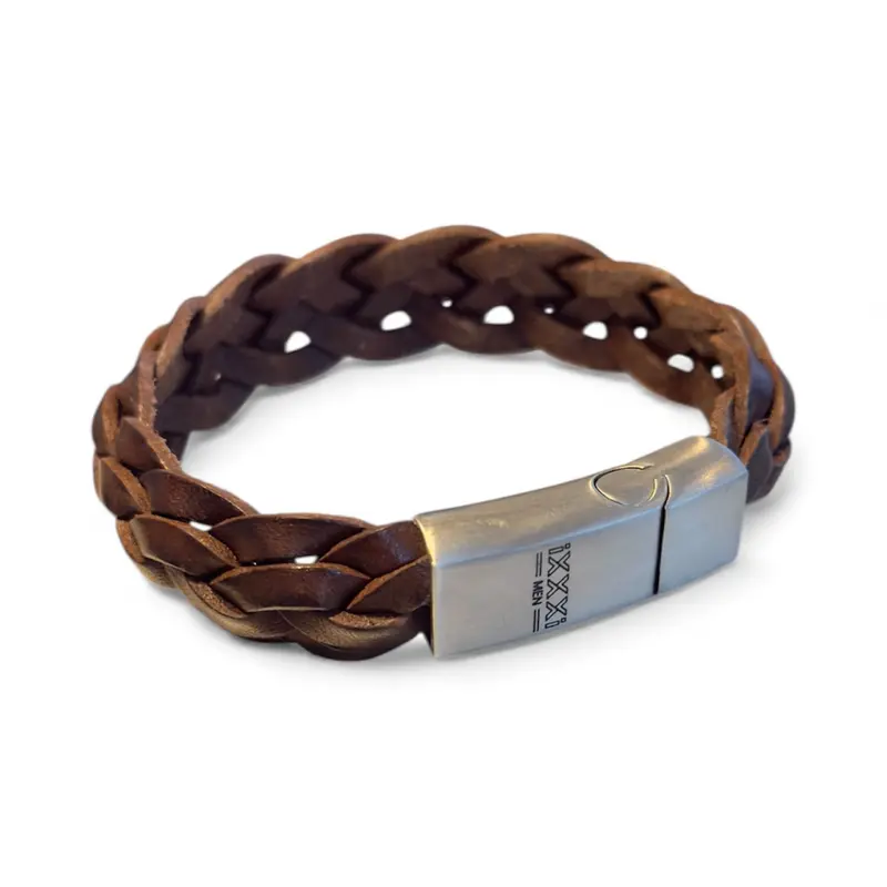 Heren armband Peter gevlochten