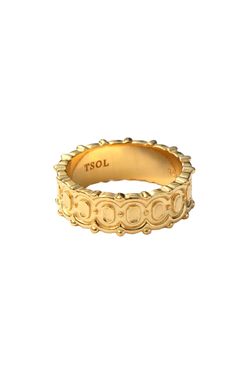 Heritage Staple Ring - Gold