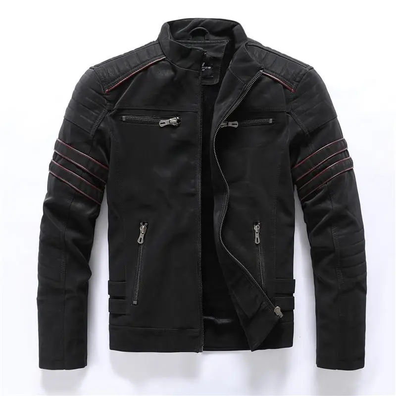 Herren-Bikerjacke mit Stehkragen – Rafael Herbstedition