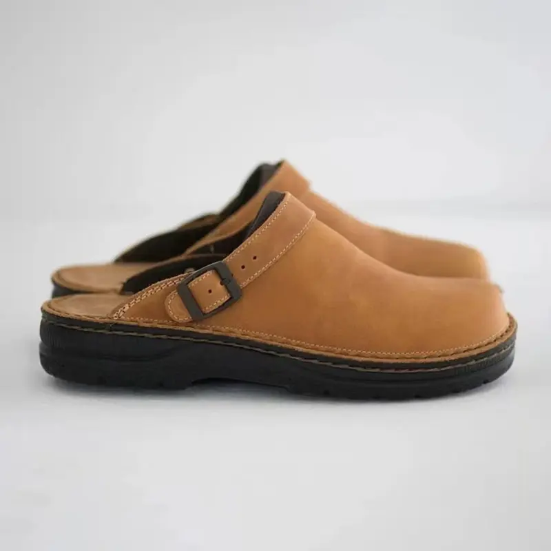 Herren-Herbst-Lederpantoffeln - Victor