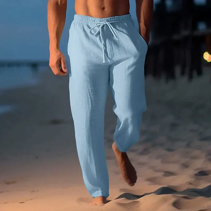 Herren Leinenhose mit verstellbarem Bund – Jules