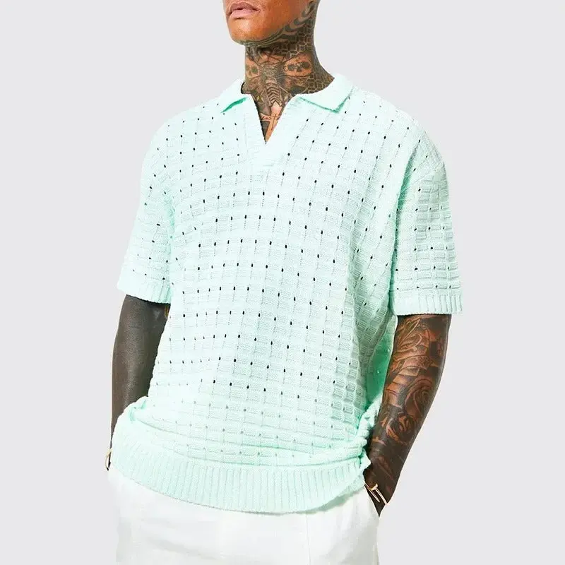 Herren Strick-Poloshirt | Oversized Polo | Frühling 2025 Kollektion