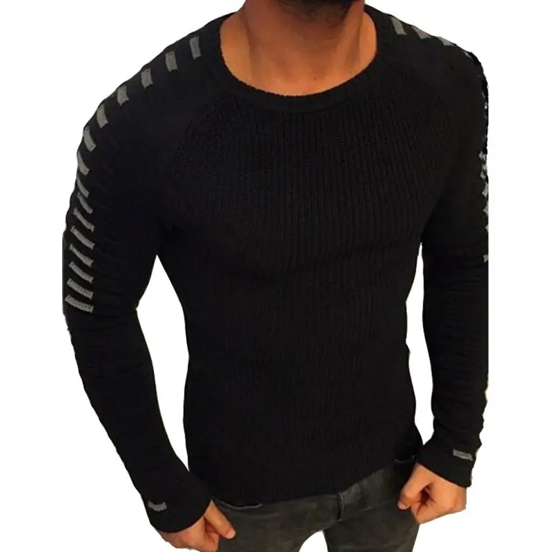 Herren-Strickpullover mit Streifendetails – Lukas Herbstedition