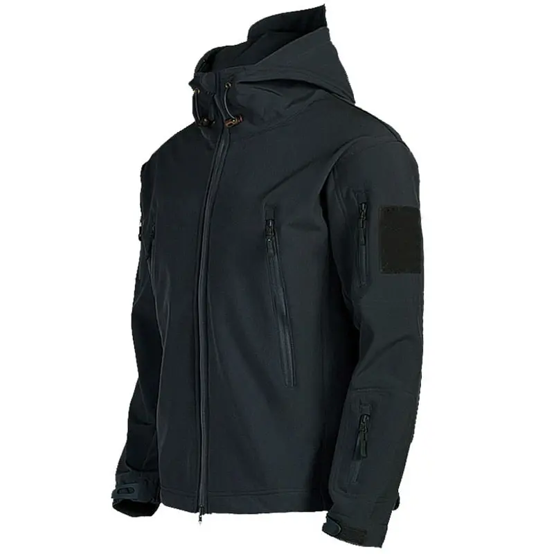 Herren Taktische Wasserdichte Winddichte Winter-Softshell-Jacke mit Kapuze - Kai