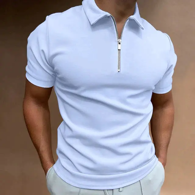 Herrenpolo mit Reißverschluss | Hugo Inspiriertes Design - Frühling 2025 Edition