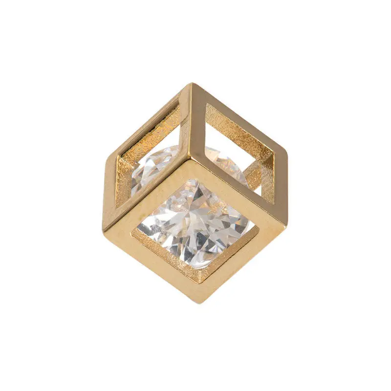 Hollow Cube Stone - iXXXi - Charm