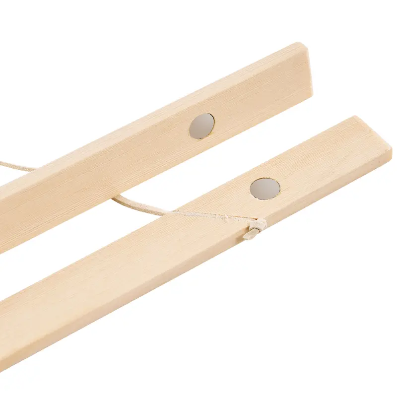 Houten posterstrips met ophangkoord en magneetsluiting 220 mm | Dennen