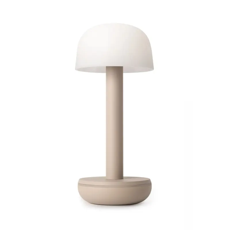 Humble Two Draadloze LED Tafellamp | Beige Frosted