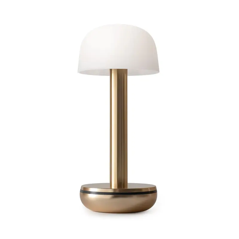 Humble Two Draadloze LED Tafellamp | Goud Frosted