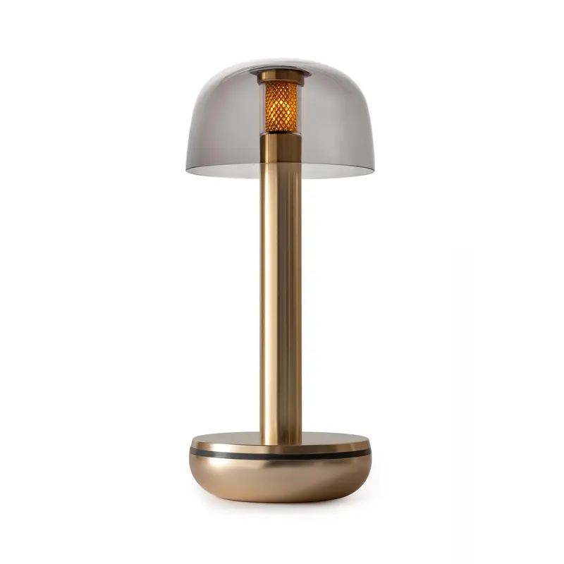Humble Two Draadloze LED Tafellamp | Goud Smoked