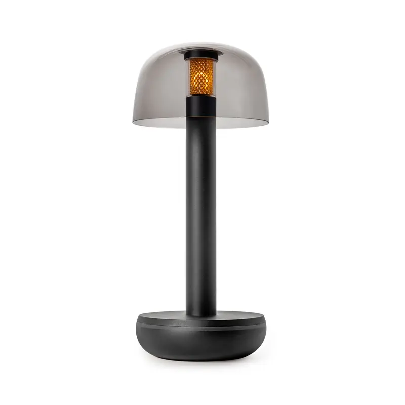 Humble Two Draadloze LED Tafellamp | Zwart Smoked