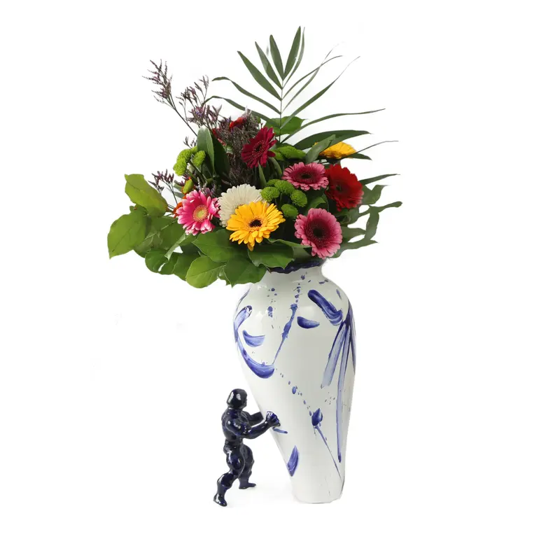 Jasmin Djerzic My Superhero Vaas XL | Delfts Blauw