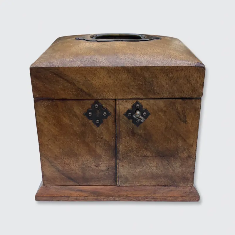 Jewellery Travel Box with Two Perfume Bottles
