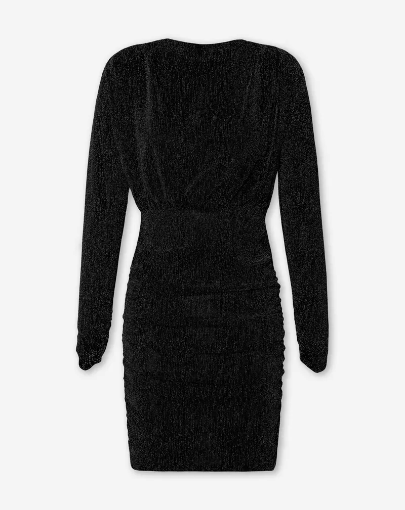 JOSH GLITTER DRESS ZWART