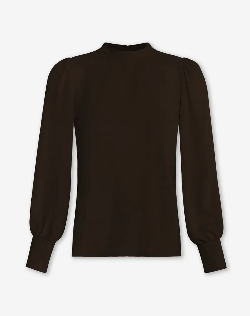 JULIE LONG SLEEVE TOP CHOCOLADEBRUIN