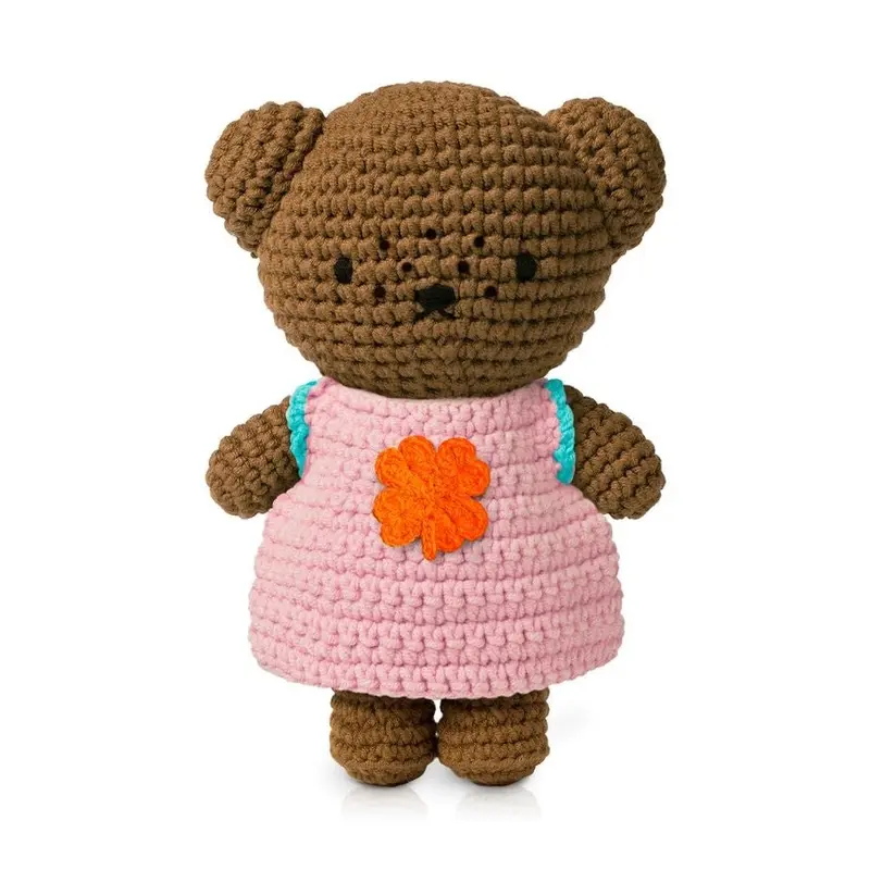 Just dutch Barbara handmade and her pastel pink clover dress