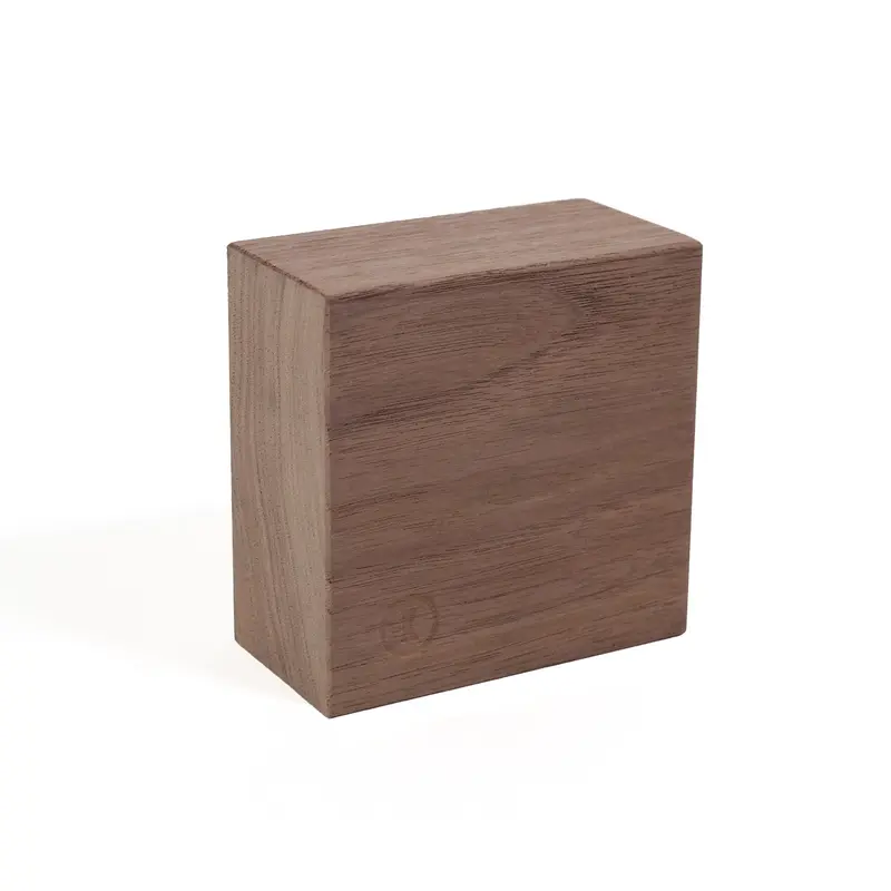 Kabinet van Look Traktor | Magnetische Houten Kubus | Walnoot