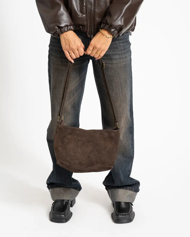 Karin Suede Bag Bruin