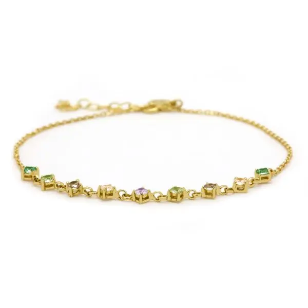 Karma armband Vintage gold plated