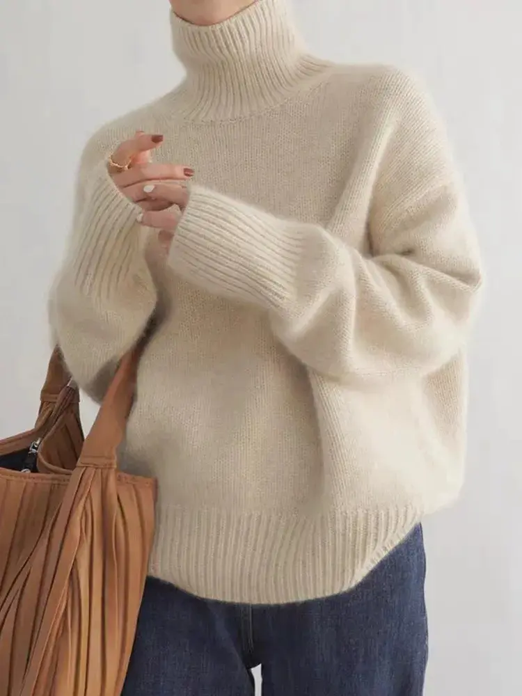 Kaschmir Damen Rollkragenpullover - Winterzauber Elise