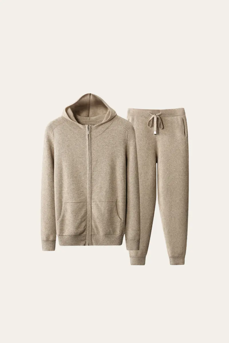 Kaschmir Merinowolle Jogging-Set – Herbstzauber Eliano