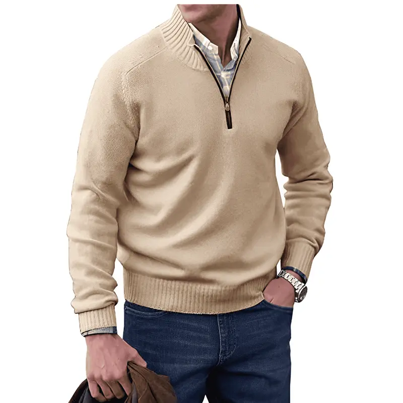 Kaschmir Pullover mit Reißverschluss - Herbstzauber Mason
