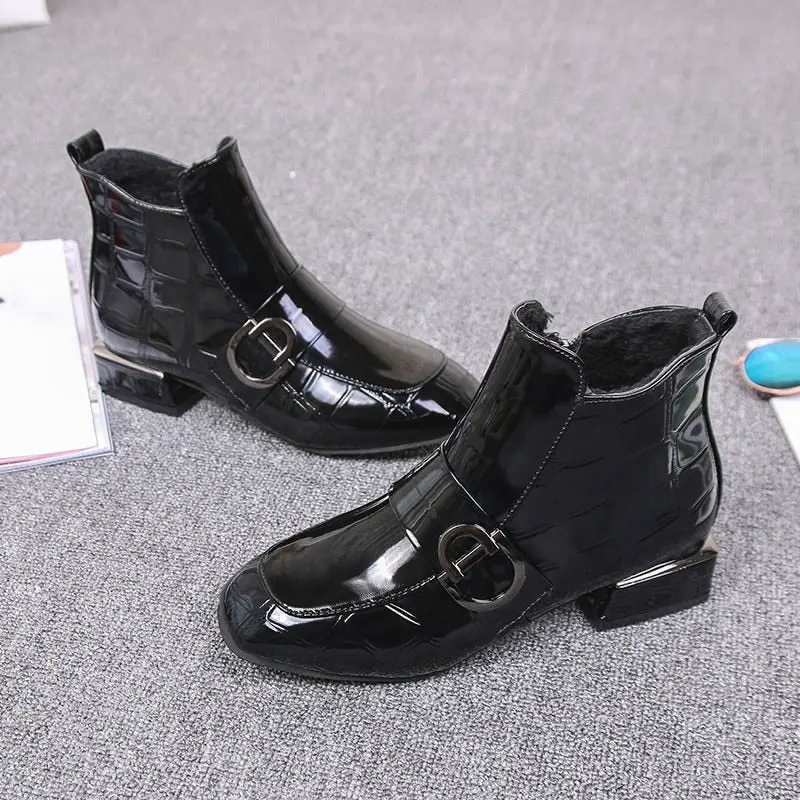 KatrijnsBoots I Herbstliche Stiefelette Mit Schnalle Für Frauen