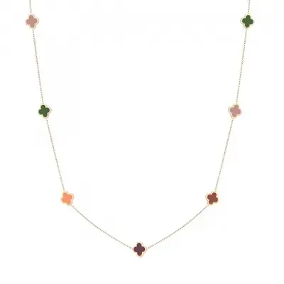 Ketting klaver herfst mix Goud