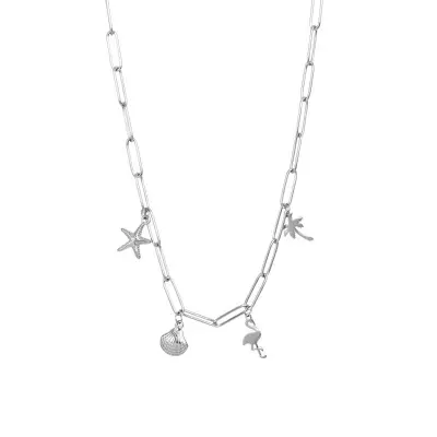 Ketting met bedels zee Zilver