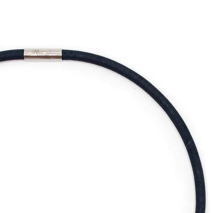 Ketting van kurk, donkerblauw, 1-lijns