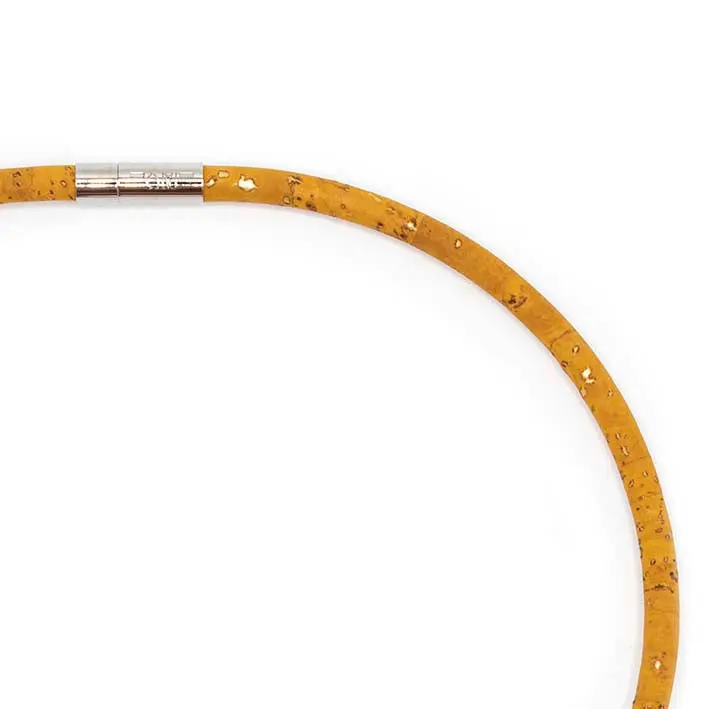 Ketting van kurk, geel, 1-lijns