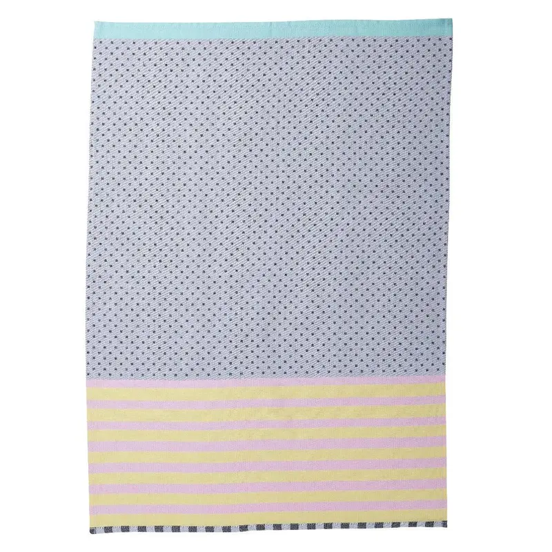 Keukendoek Miss Etoile Dots geel zwart 70x50cm