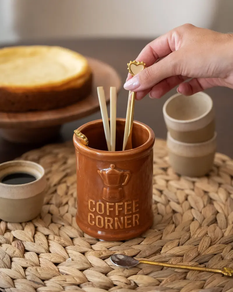 Keukengereihouder Coffee Corner Bruin