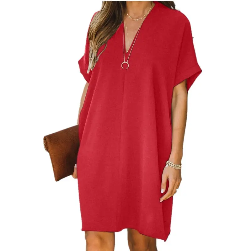 Kleid mit V-Ausschnitt für Frauen - Sommer 2025 Kollektion