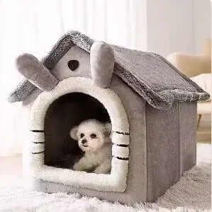 Knus Indoor Hundenhok - Winterliches Kuschelnest