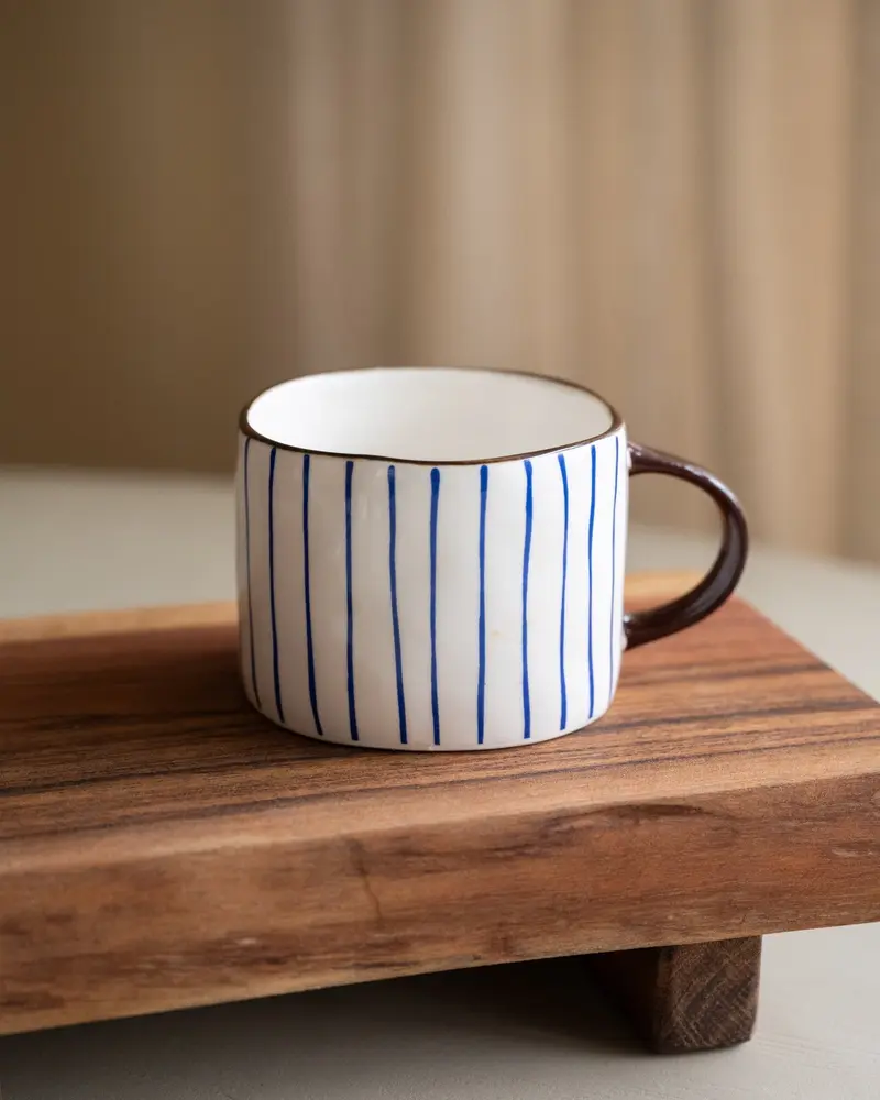 Koffiemok Anafi Blue Strip
