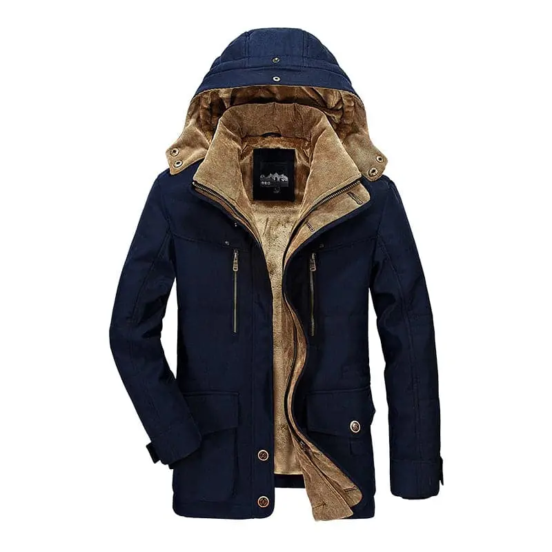 Komfortable Herren Winterjacke mit mehreren Taschen - Max Winter Edition