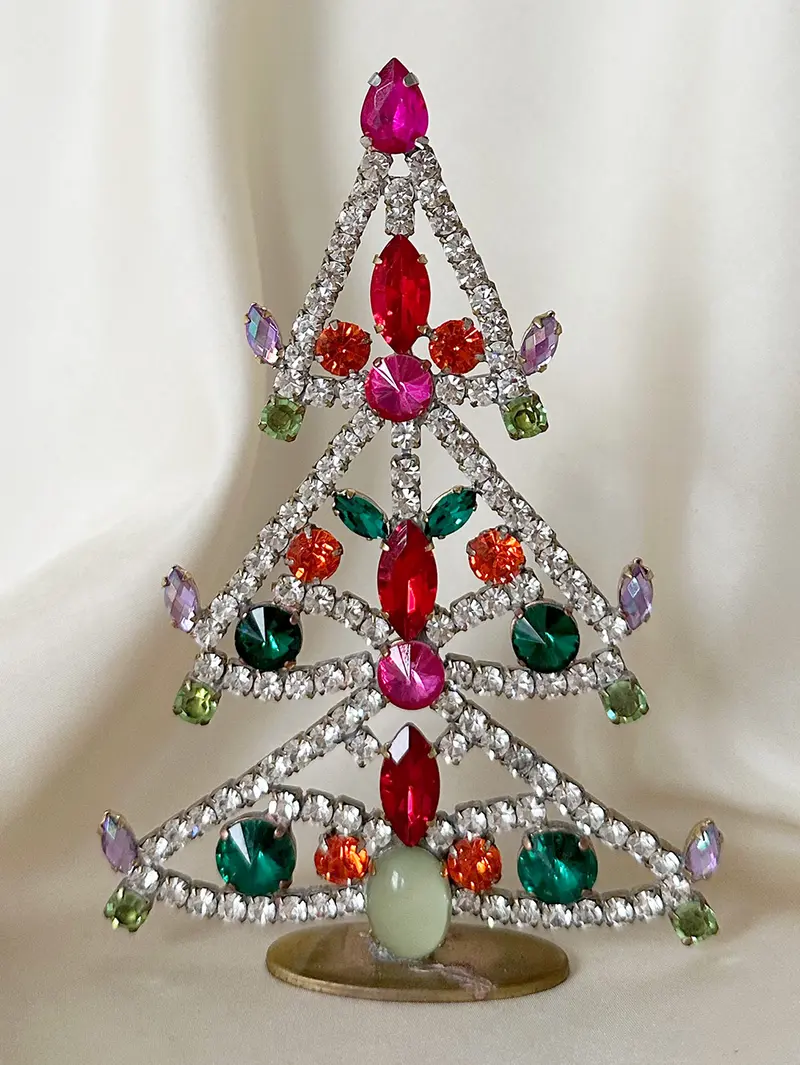 Kristalglazen kerstboom