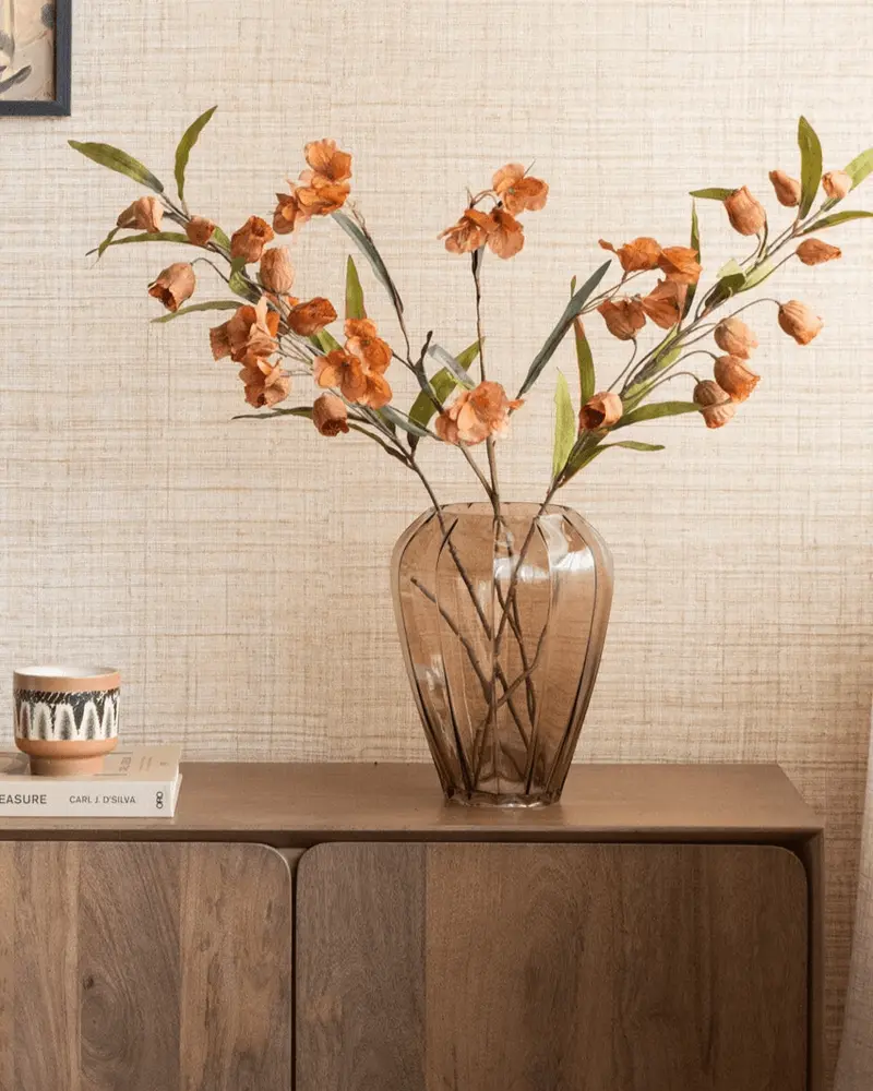 Kunstbloemen Abutilon Orange