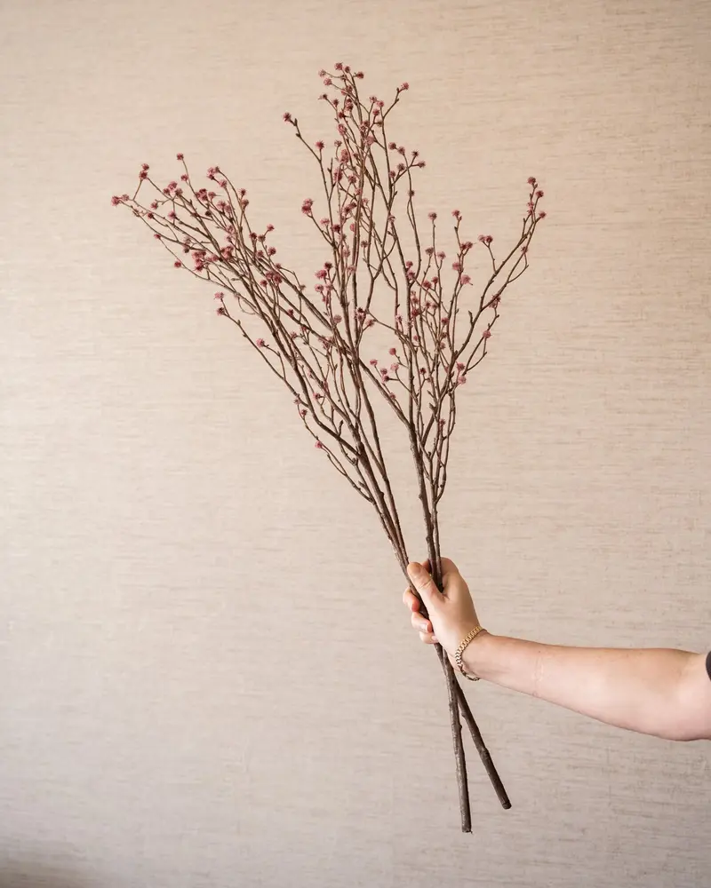 Kunstbloemen Branch Bud Roze