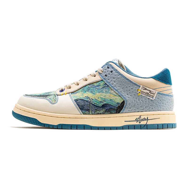 Künstlerische Unisex Sneakers mit Sternennacht-Design & Komfortsohle – Lior