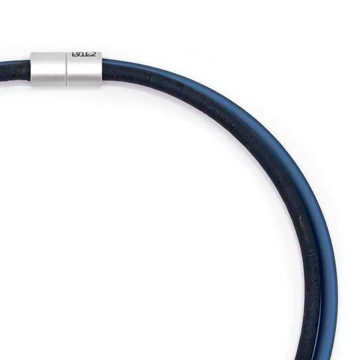KURK en RUBBER, 2 lijns, blauw