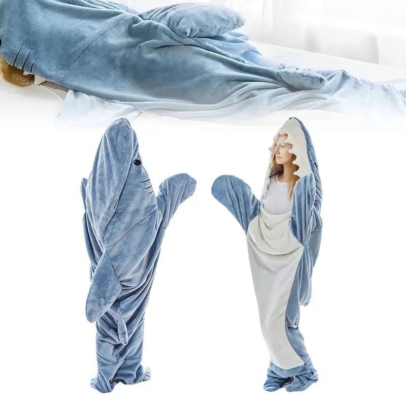 Kuschelige Winter-Hai-Decke Anzug