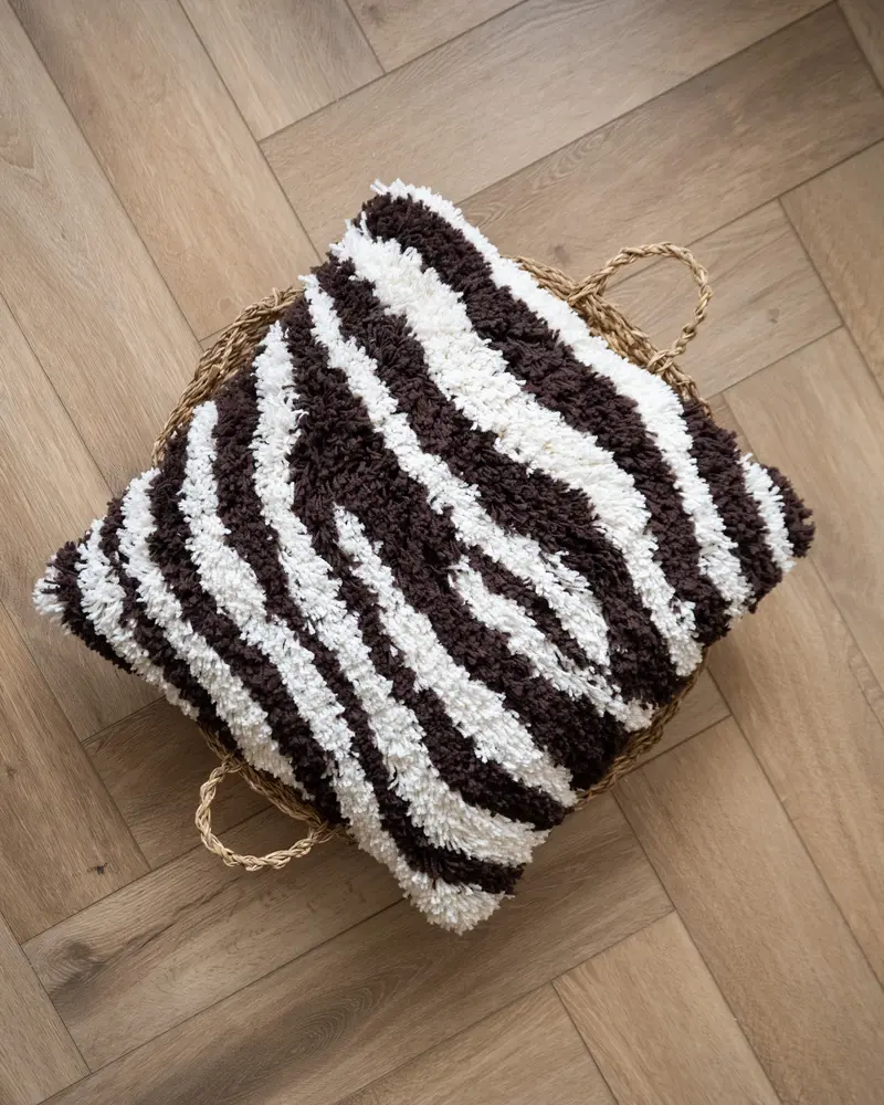 Kussen Marty Zebra Bruin