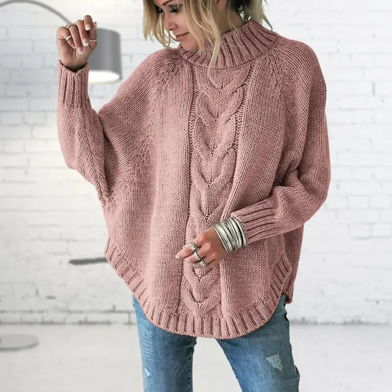 Lange Grob Strickpullover für Damen - Elise Herbstedition