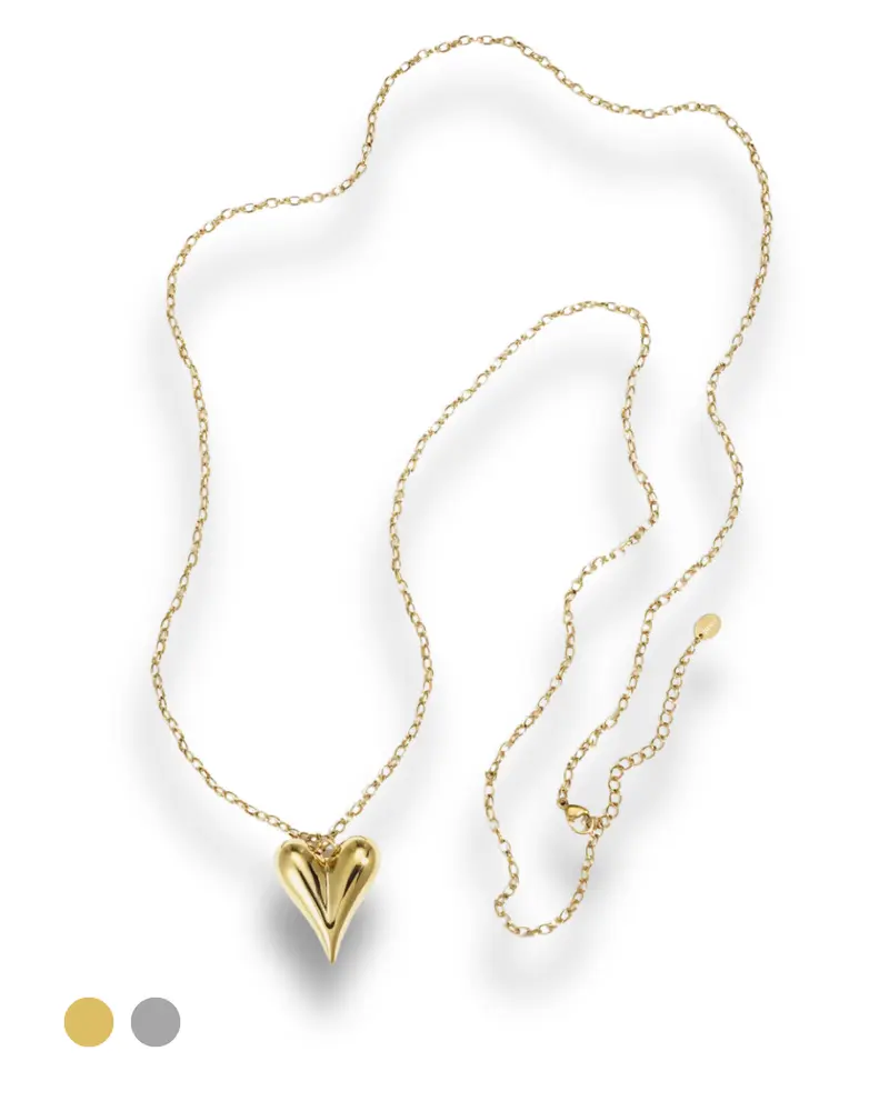 Lange ketting - Hart 90cm