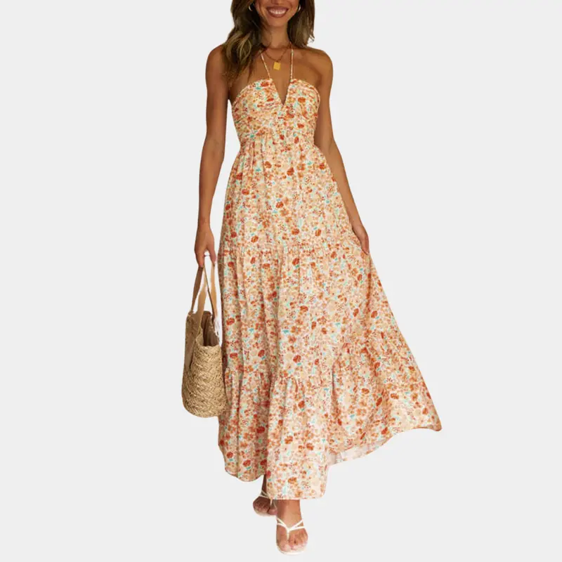 Lange Sommerkleid mit Neckholder – Soraya