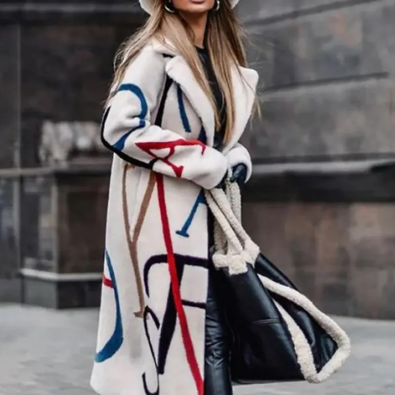 Langer Warmer Damen Wintermantel - Sofia Winterzauber