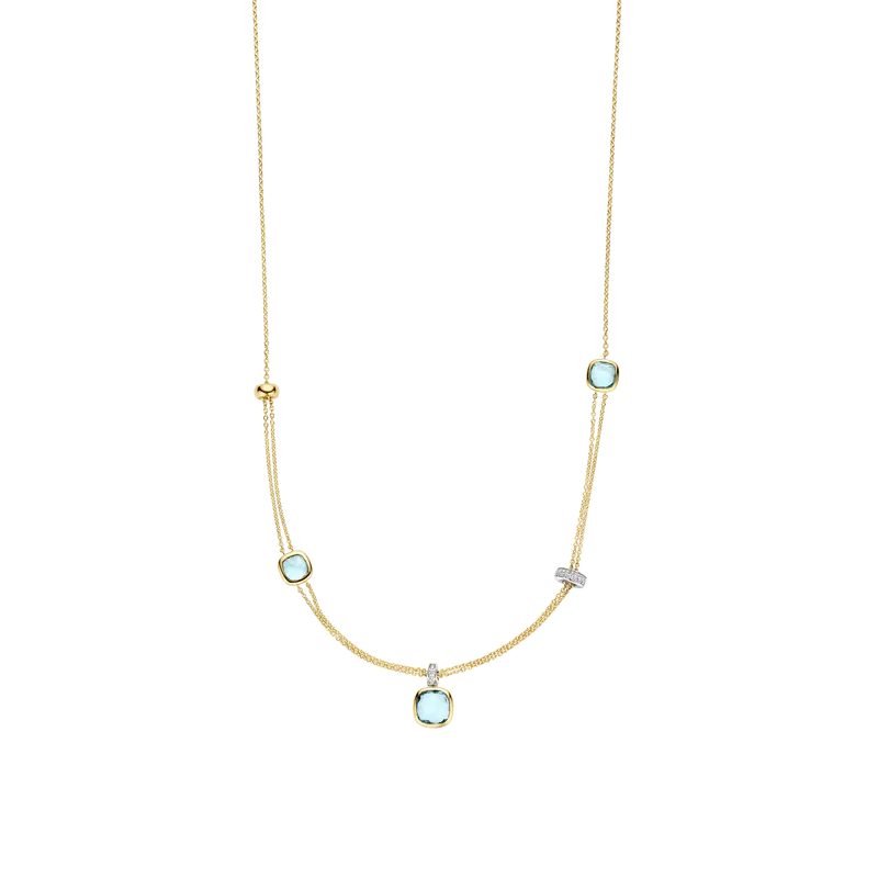 Layered Cushion Necklace